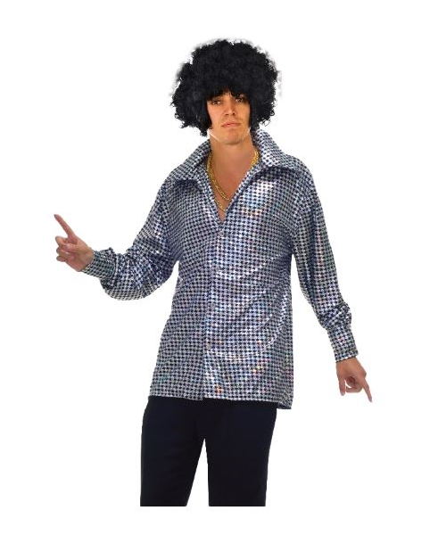 Plus Size Mens Disco 70s Style Shirt | Chaos Bazaar Costumes